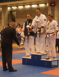 Dawid Kiszycki na podium