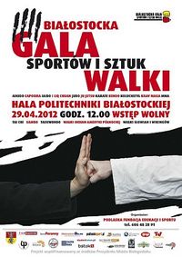 Plakat IV Białostockiej Gali Sportów i Sztuk Walki